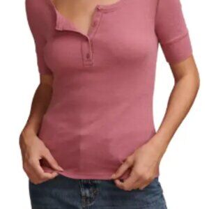 Lucky Brand Ribbed Henley